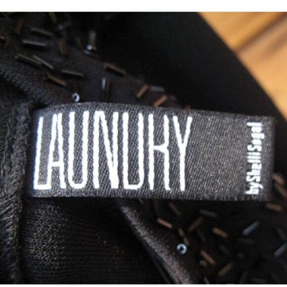 Black Flare Leg Knit Pants - Picture 6 of 6